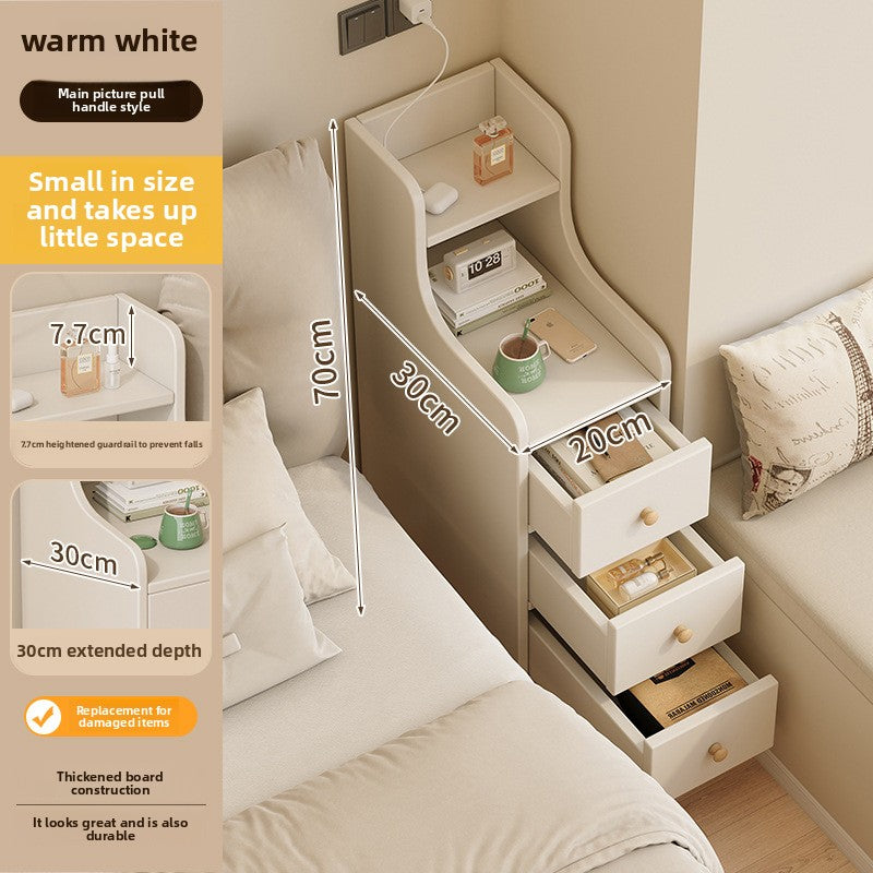 Ultra Narrow Bedside Cabinet Organizer teemdrop