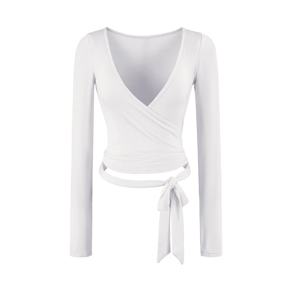 Crossover strap cardigan teemdrop
