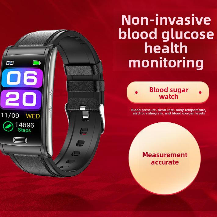 Non-invasive blood glucose watch and smart blood pressure bracelet teemdrop