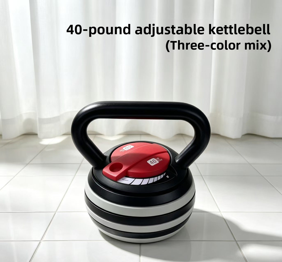 Solid hand-held kettlebell