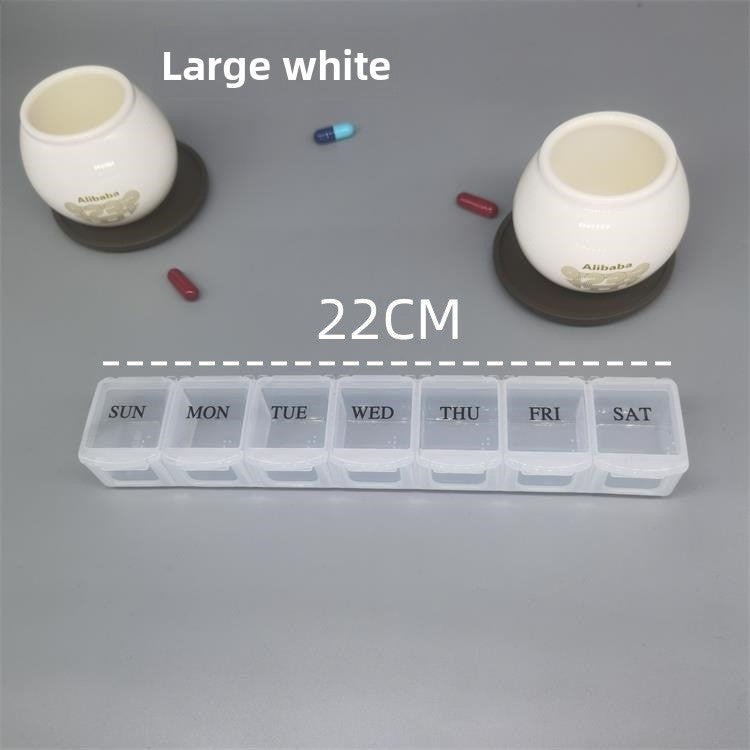 Weekly Pill Organizer with 7 Compartments