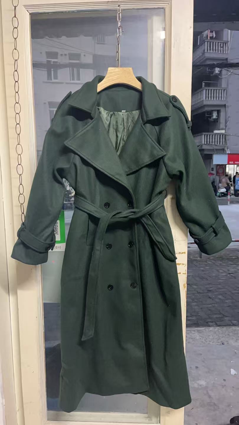 Double-Breasted Wool Coat