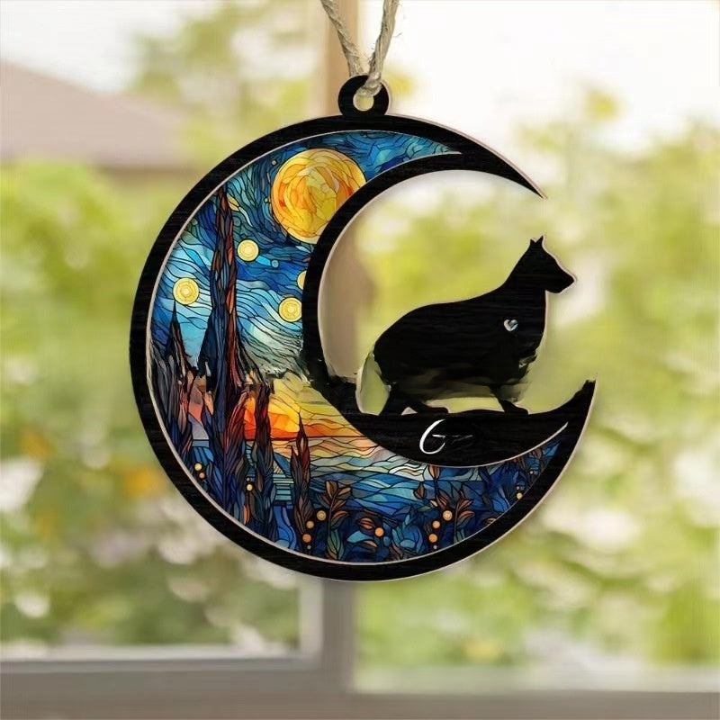 Dog Cat Window Hanging Ornament Personalized Gift
