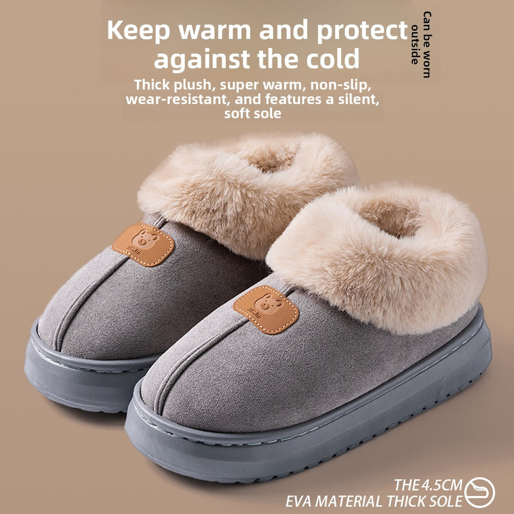 Cloud-like cotton slippers teemdrop