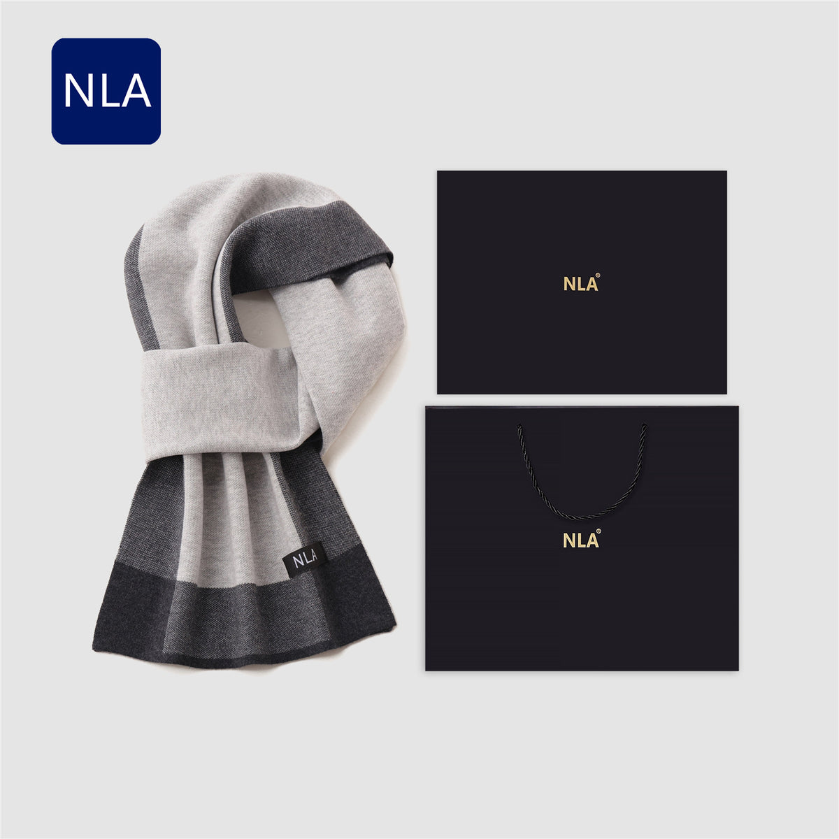 Men's Wool Scarf Men's Winter Warm Knitted Scarf teemdrop