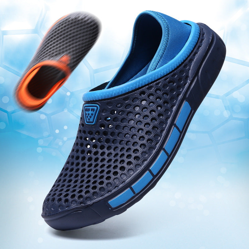 Men's Breathable EVA Driving Beach Sandals Slip-On Summer Shoes teemdrop