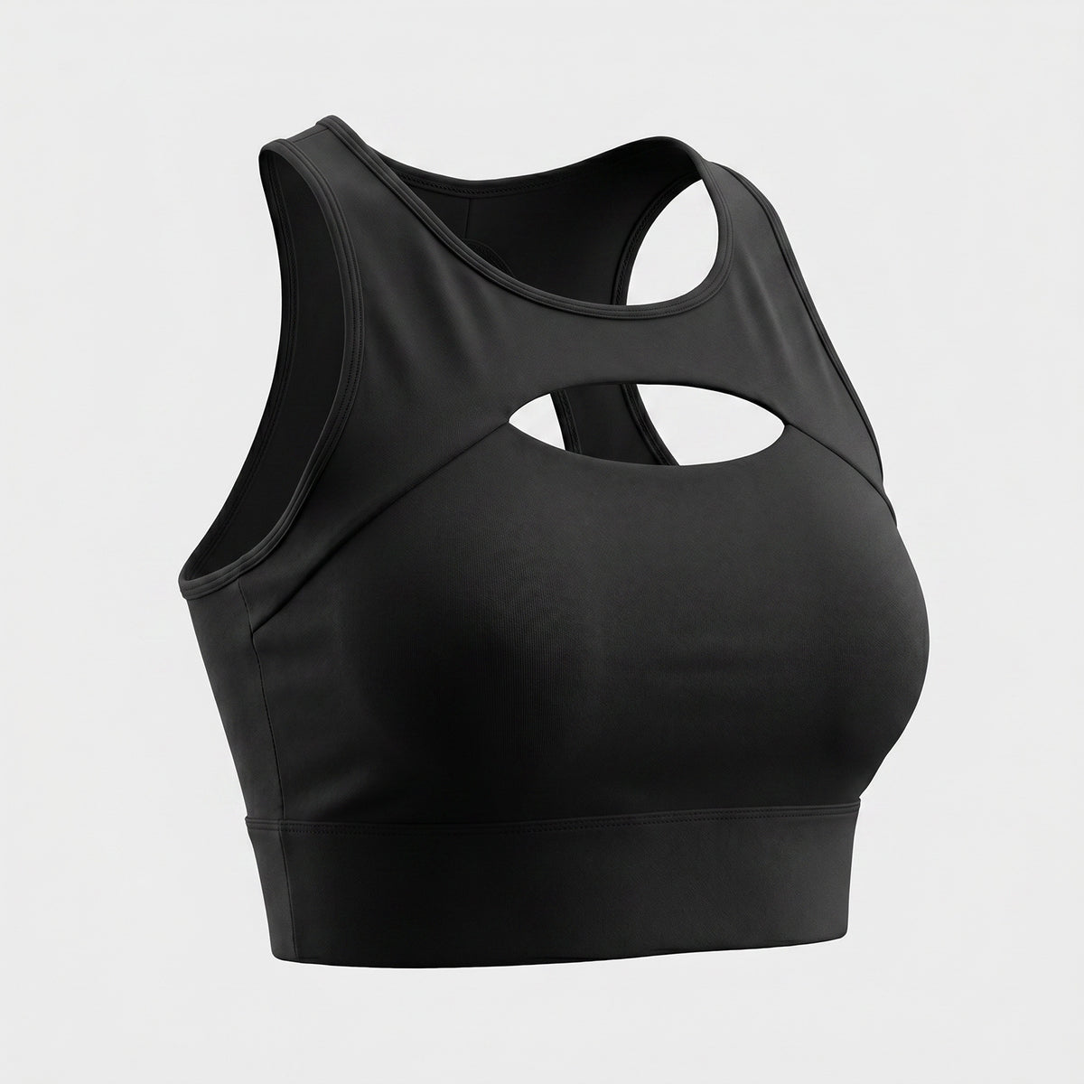 Women's High-Impact Hollow-Out Push-Up Sports Bra with Adjustable Back Clasp teemdrop