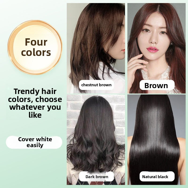CQRZEN Plant Bubble Hair Dye Foam Temporary Color Unisex Self Application 300ml teemdrop