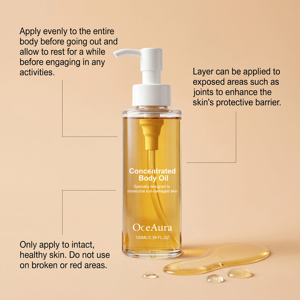 Post-sun moisturizing care for soft and non-greasy skin oil