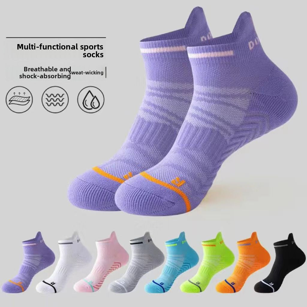 Unisex Quick-Dry Cushioned Towel-Bottom Running Socks teemdrop