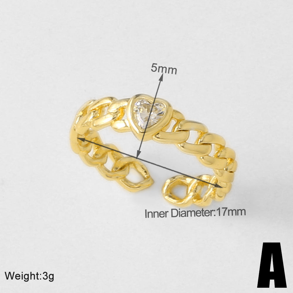 Vintage Copper Gold Plated Adjustable Ring