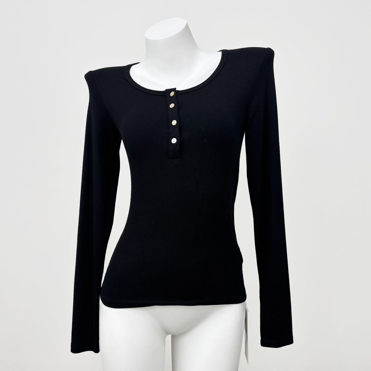 Lady's Korean-style long-sleeved viscose blend cotton T-shirt teemdrop