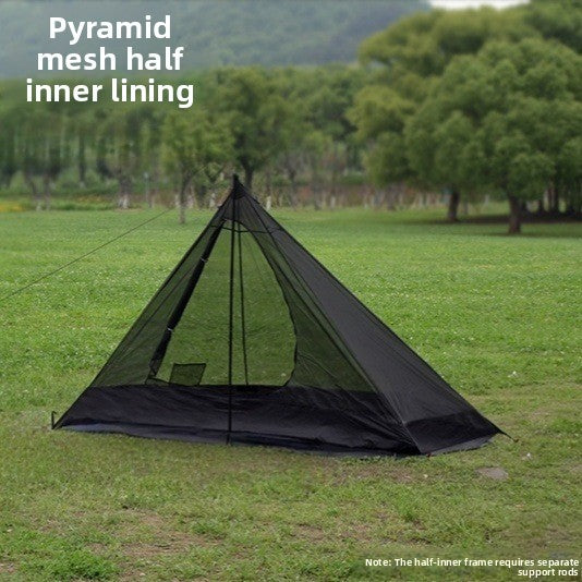 Lightweight 8-Sided Double-Layer Pyramid Camping Tent 2-4 Person teemdrop