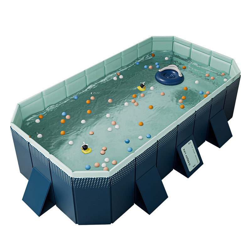 Thickened Wear-Resistant Non-Inflatable Foldable Paddling Pool Outdoor Children Household Swimming Pool teemdrop