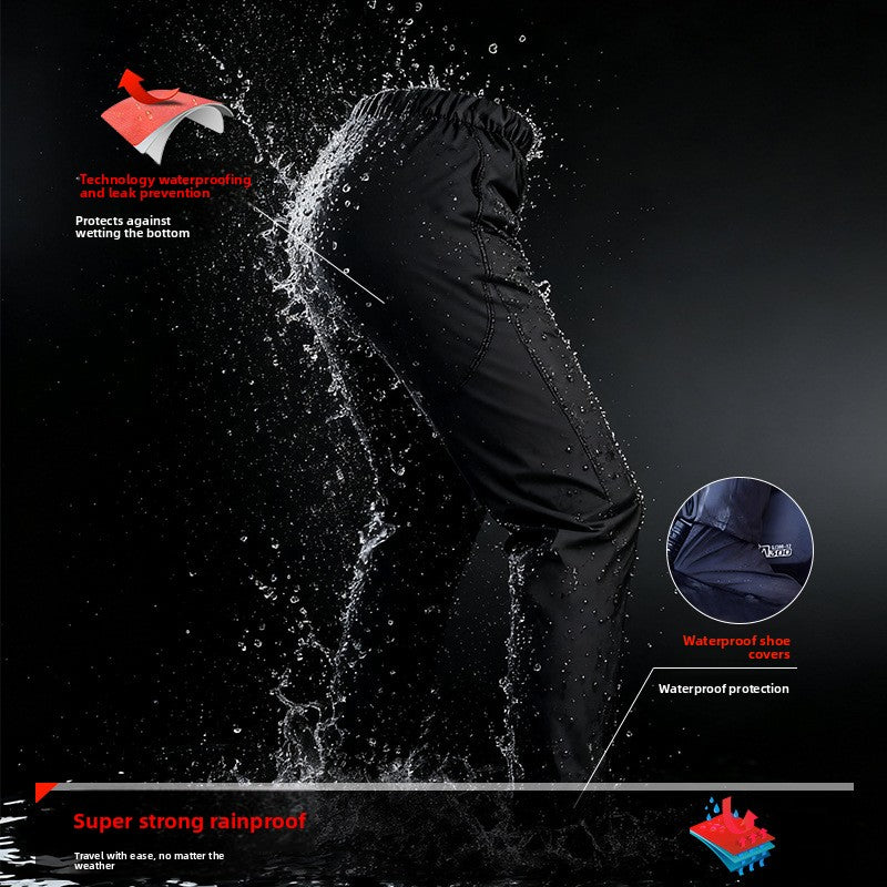 Special raincoat for delivery riders, rainproof and detachable design teemdrop
