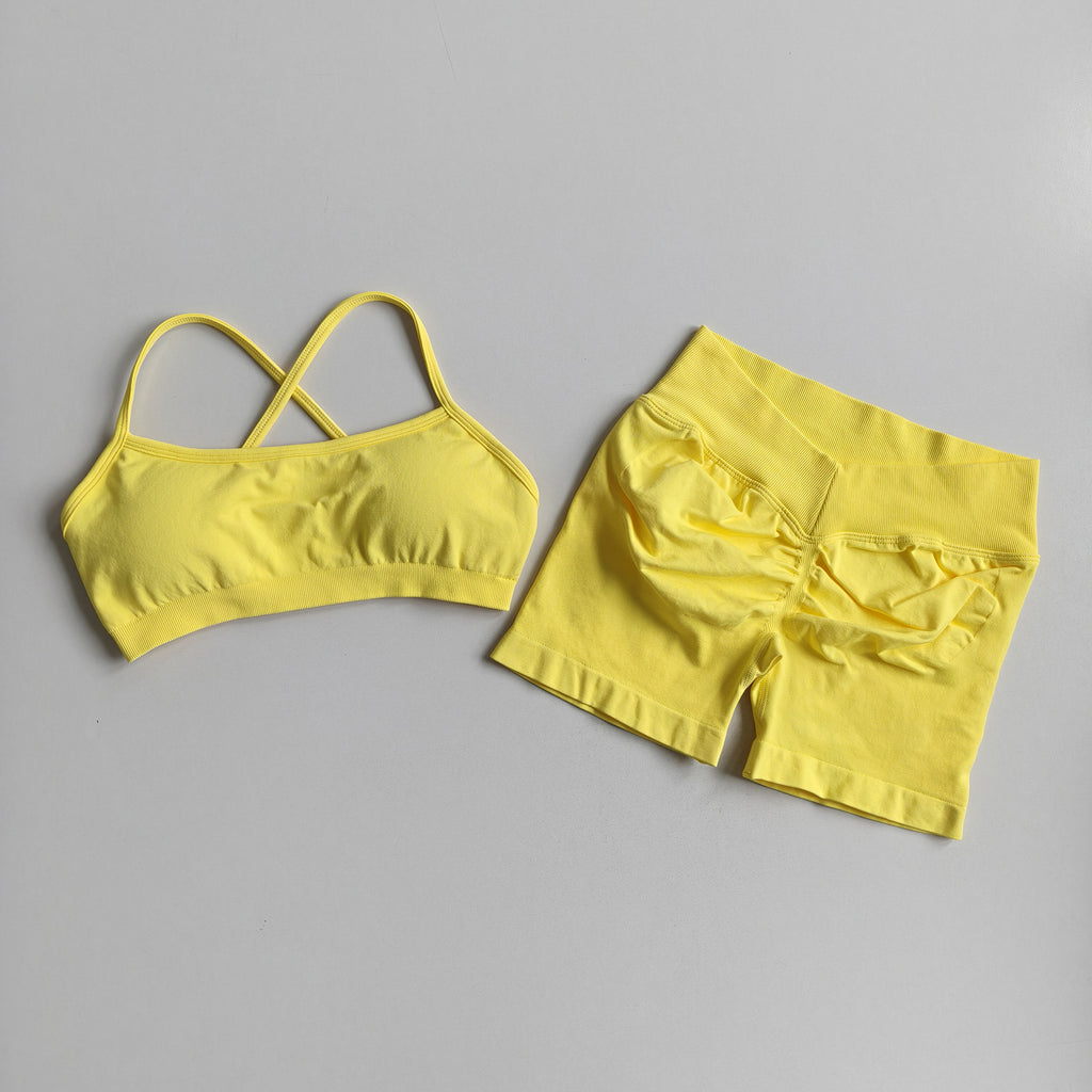 Women's Seamless Yoga Sports Suit teemdrop