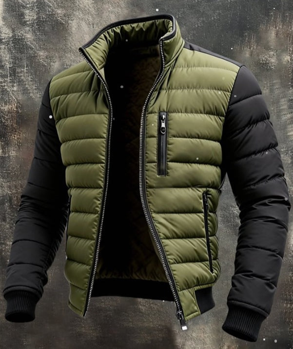 Men's Fleece Lined Hooded Zip Up Jacket Windproof Warm Winter Coat