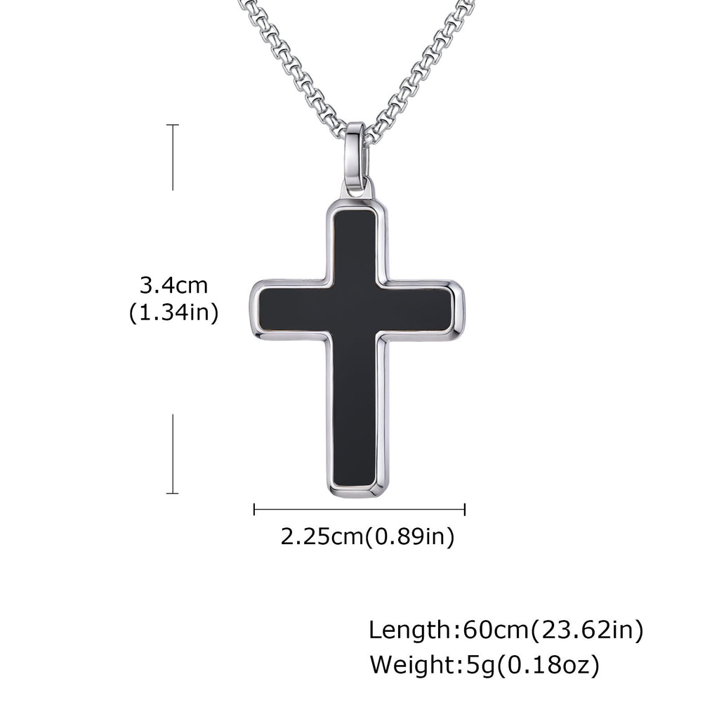 Men's necklace cross