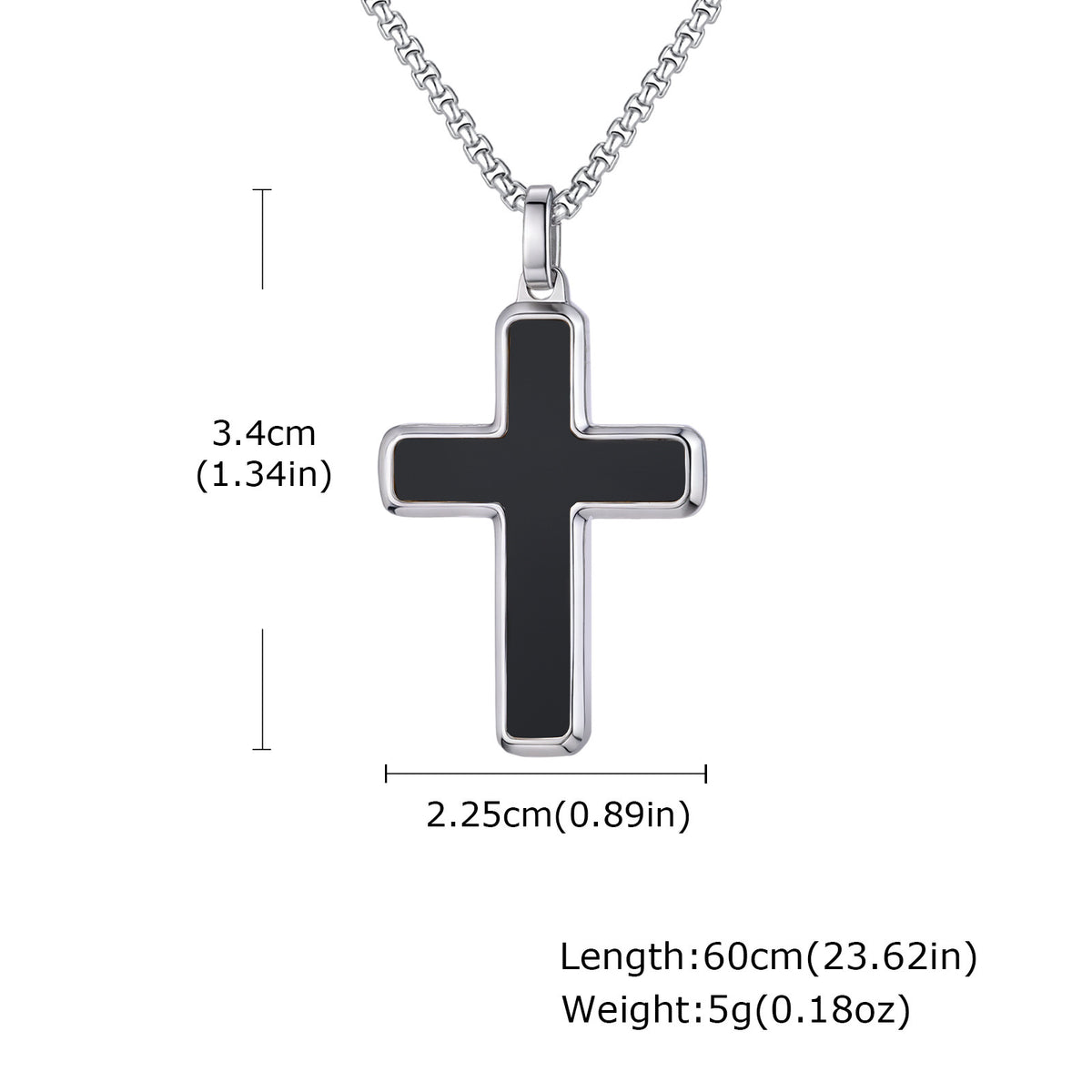 Men's necklace cross