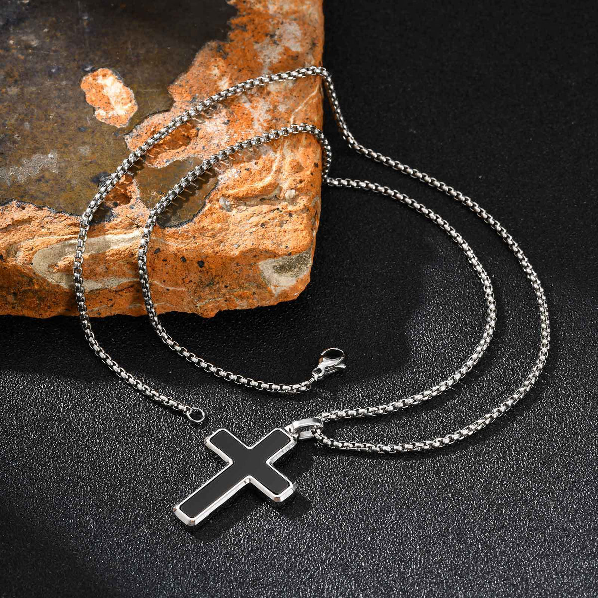 Men's necklace cross