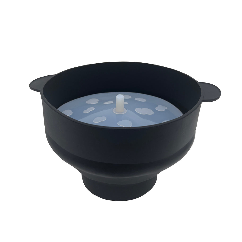 Foldable Silicone Popcorn Bucket with Handle Microwave Oven Safe Homemade Popcorn Maker teemdrop
