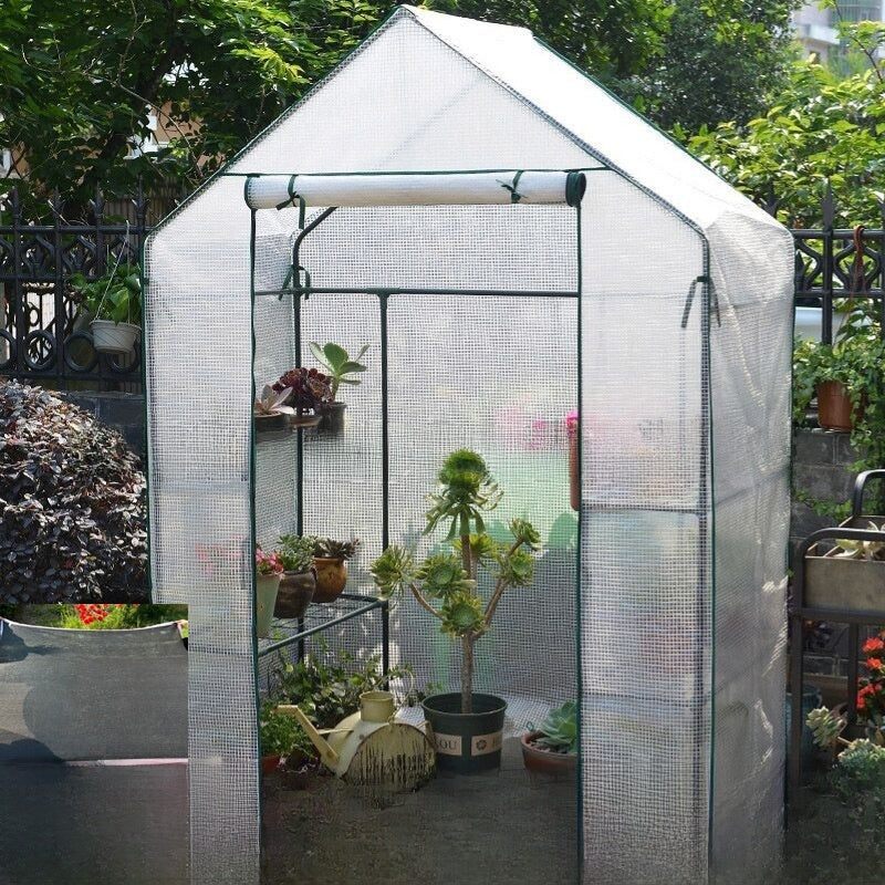Transparent Plant Greenhouse Cover with Shelf