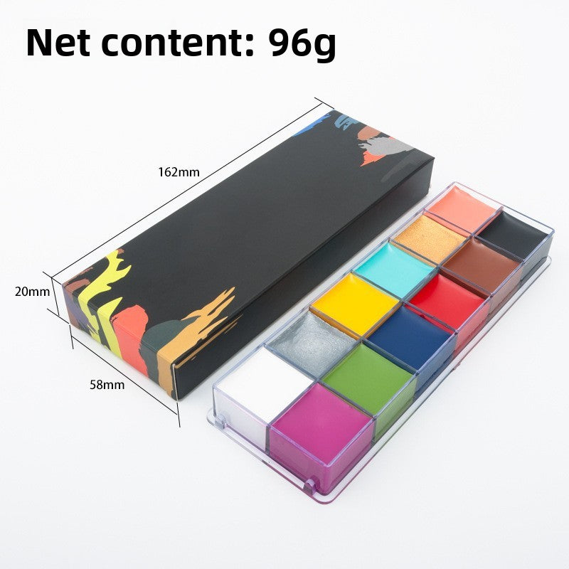 Water Soluble Face and Body Paint Kit for Halloween Cosplay Makeup