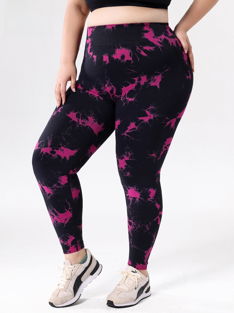 High Waist Tie-Dye Yoga Pants
