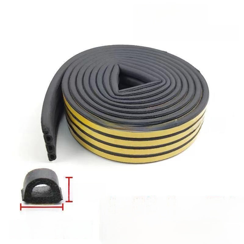EPDM Foam Rubber Self-Adhesive Sealing Strip for Doors and Windows 6m Roll teemdrop