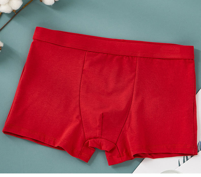 Men's Pure Cotton Antibacterial Loose Boxer Briefs
