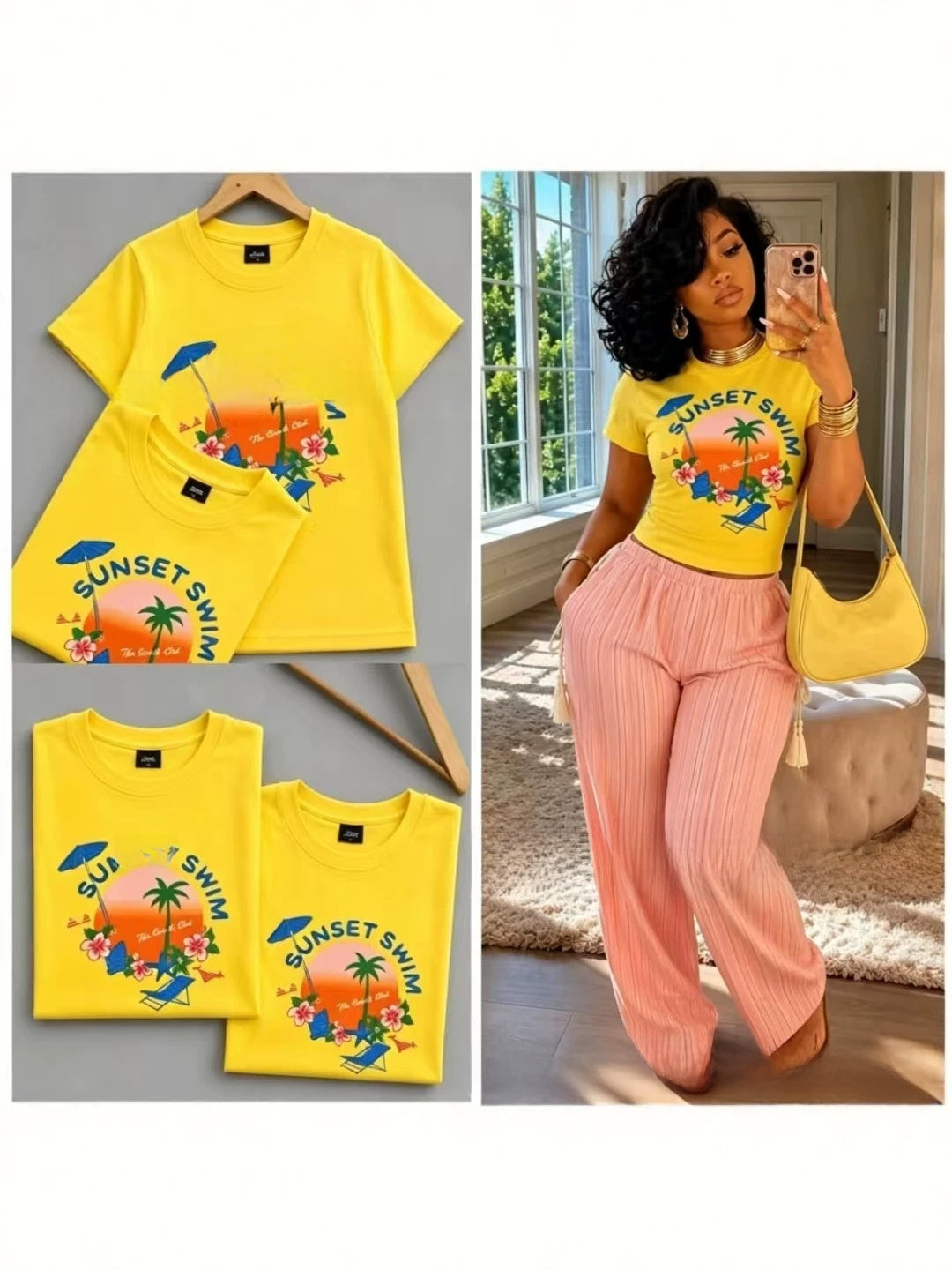 Cartoon-print top teemdrop