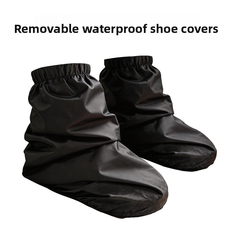 Special raincoat for delivery riders, rainproof and detachable design teemdrop