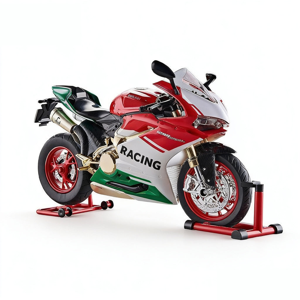 Alloy Motorcycle Model with Spray Mist Sound Lights teemdrop