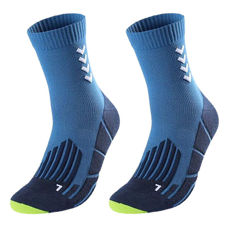 Shock-absorbing high-top sports socks teemdrop