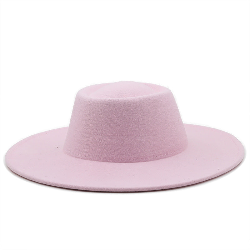 Unisex Wide Brim Woolen Hat teemdrop