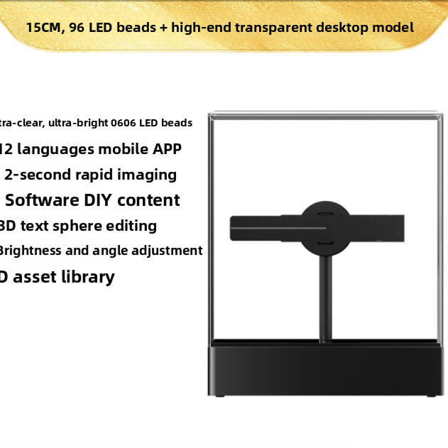 Naked-eye 3D holographic fan screen