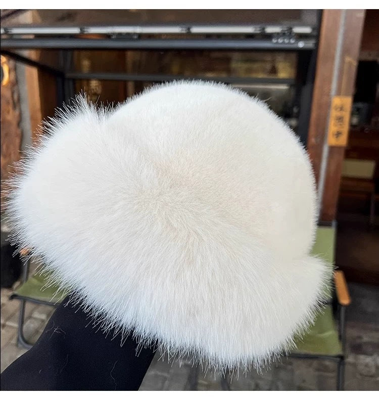Lady's winter vacation cashmere hat teemdrop
