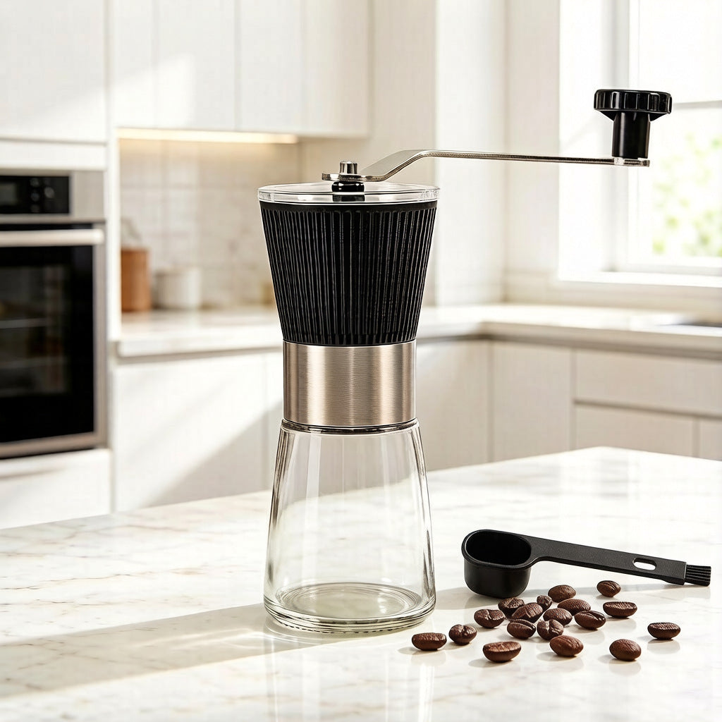 Manual Coffee Grinder Adjustable Hand Crank Mill