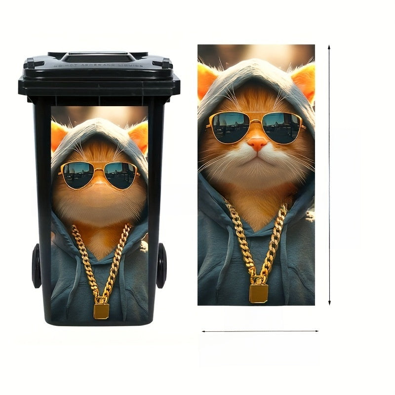 Self-Adhesive Waterproof Vinyl Trash Can Sticker teemdrop