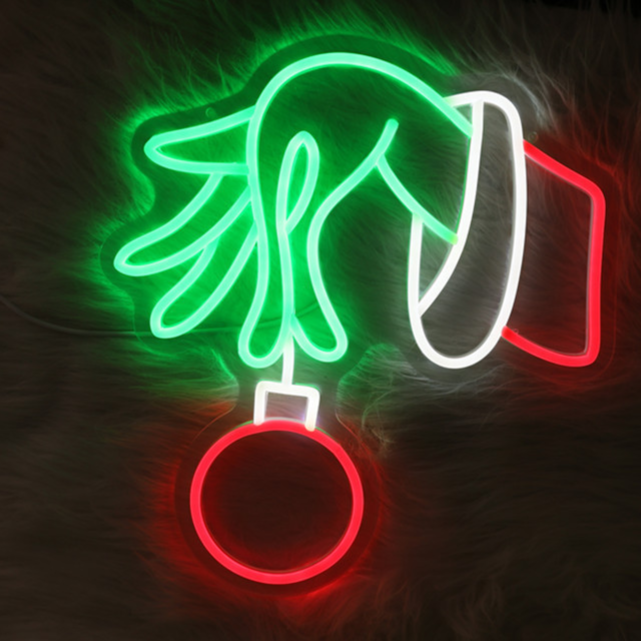 Dimmable LED Neon Light for Christmas Party Wall Decor USB Powered teemdrop