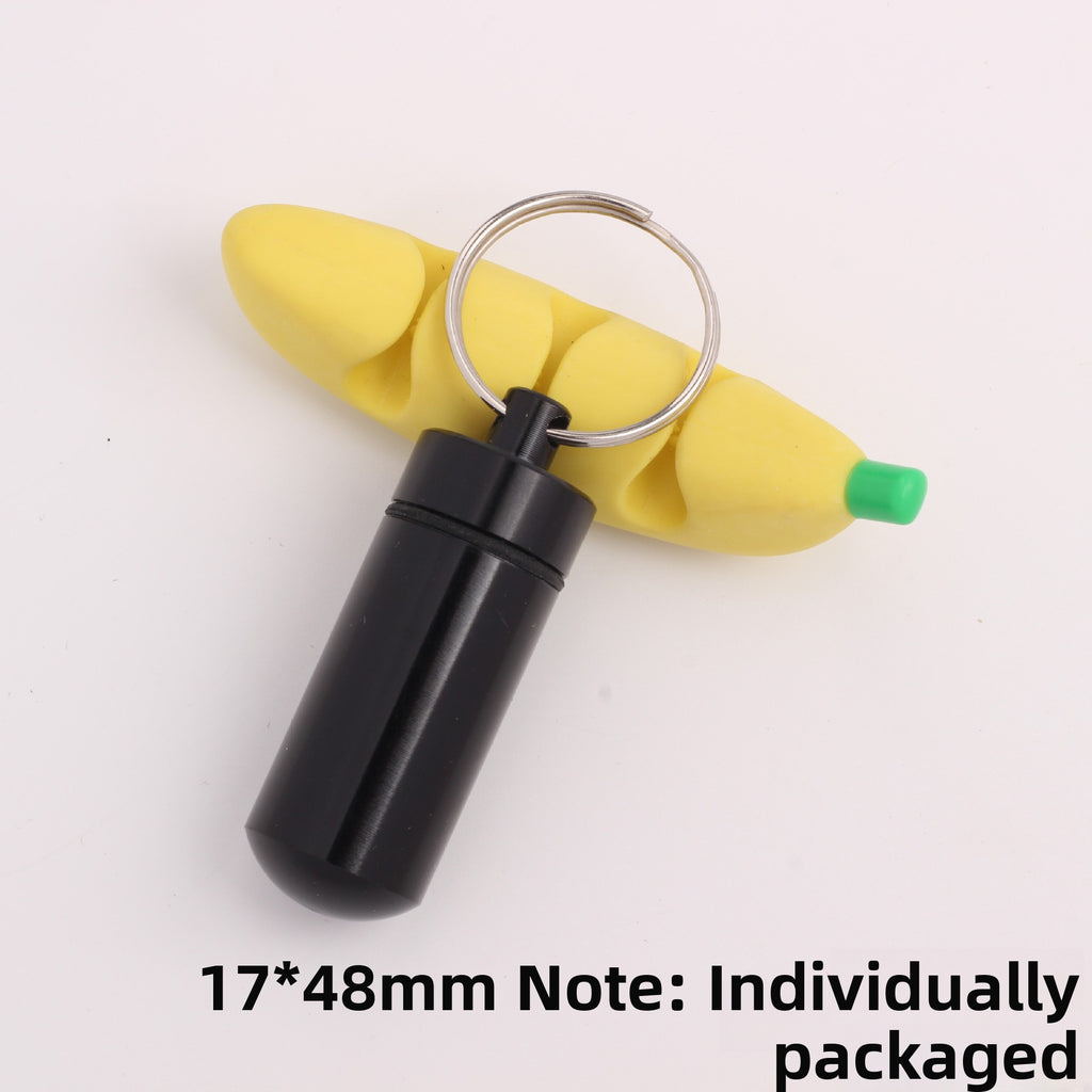Mini Portable Aluminum Alloy Pill Bottle