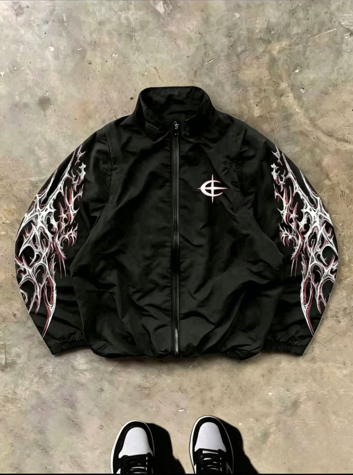 Gothic 3D Printed Hooded Sweatshirt