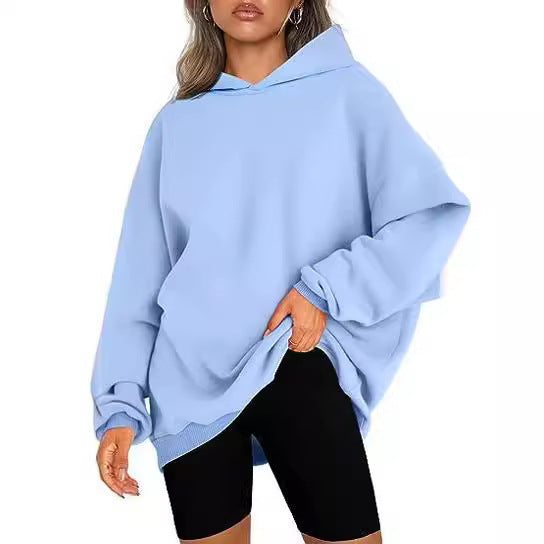 Oversized Hooded Fleece Sweatshirt for Women