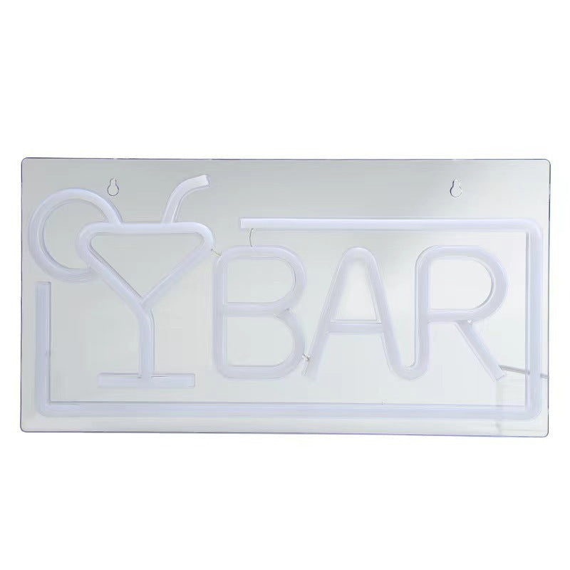 Neon light wall decoration teemdrop