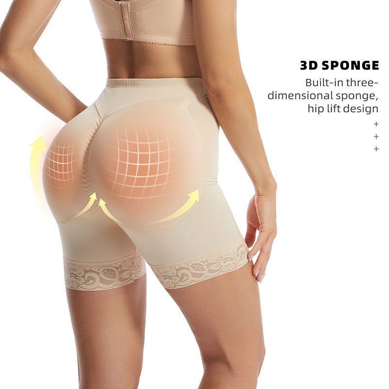 Breathable Padded Butt Lifter Tummy Control Boxer Briefs