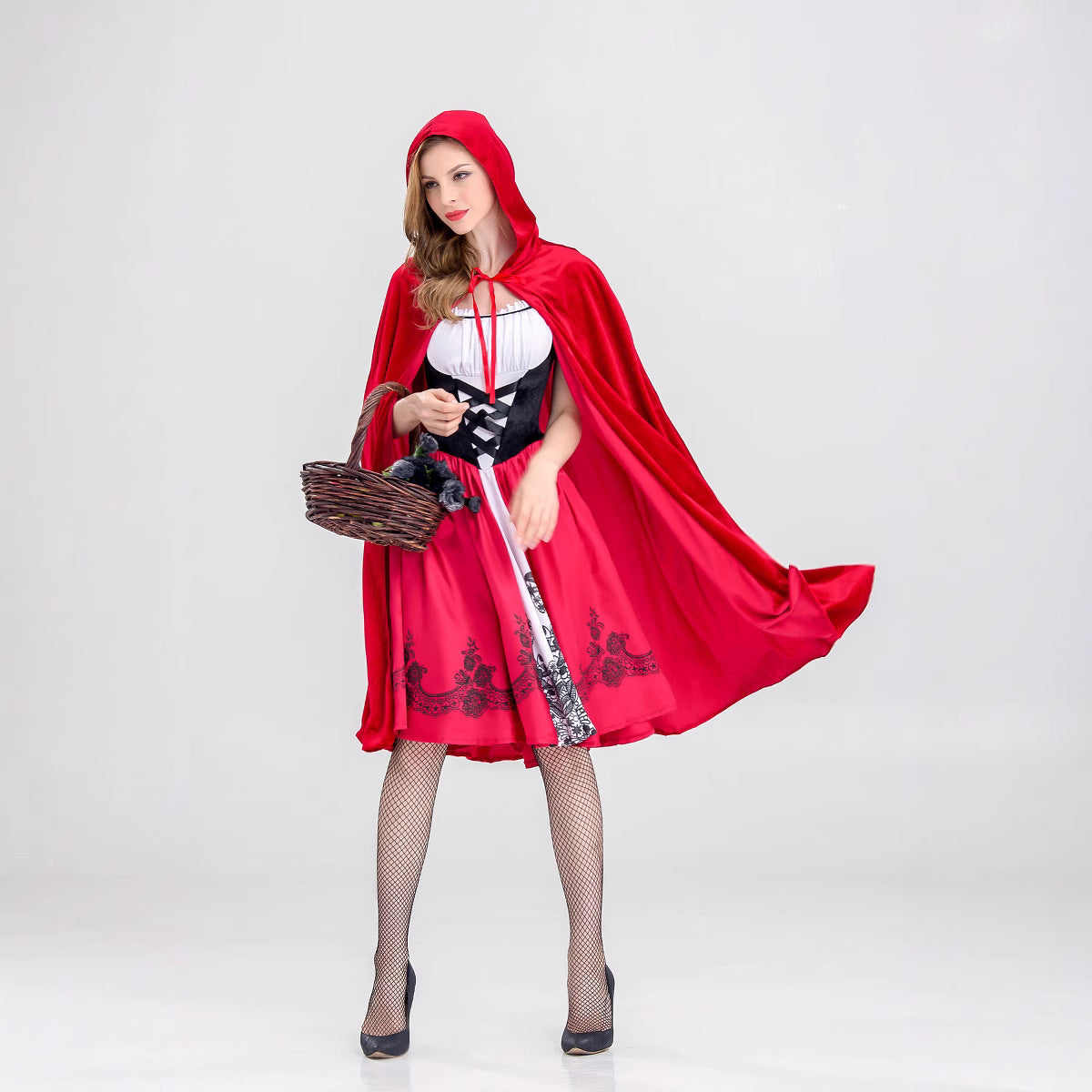 Halloween cosplay Little Red Riding Hood Cape
