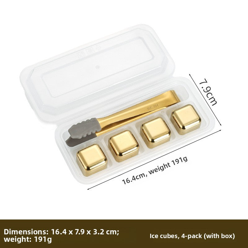 Reusable Stainless Steel Ice Cubes for Drinks