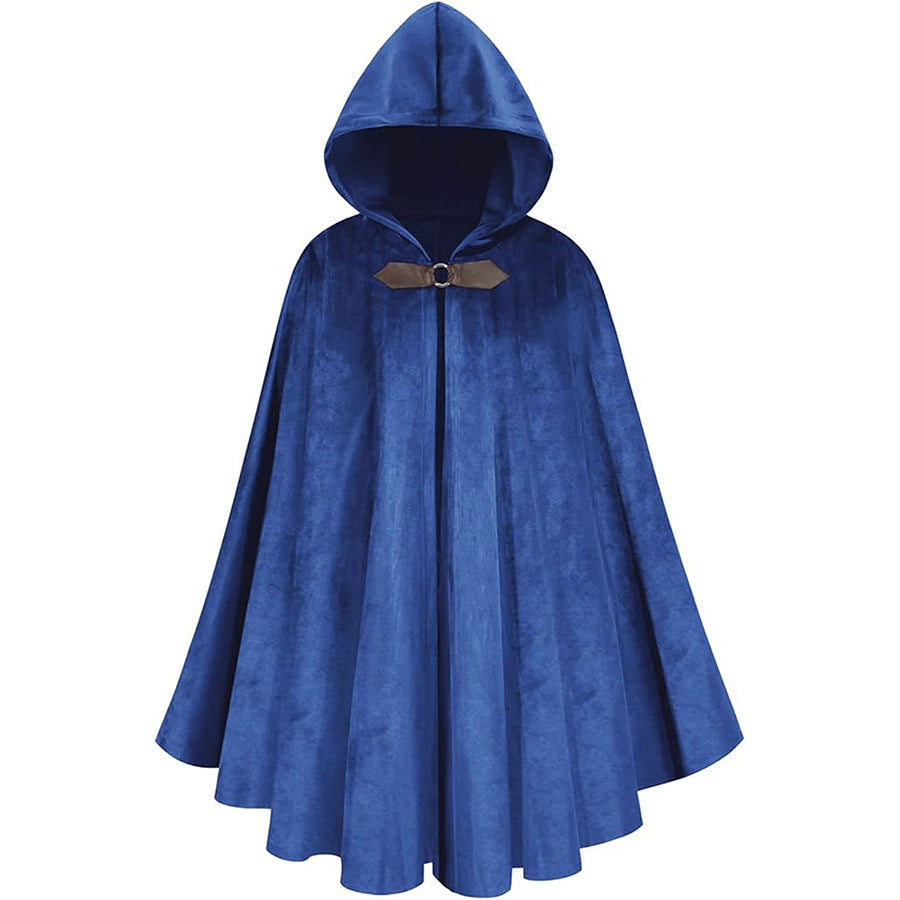 Double-Sided Wearable Polyester Hooded Cape for Halloween and Christmas Costume