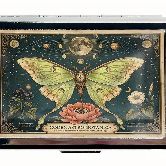 Vintage Style Zinc Alloy Multi-Functional Card and Cash Holder Box teemdrop