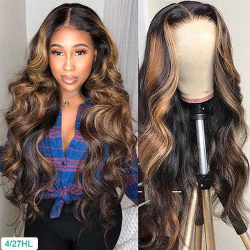 Women's Long Curly Wig with Medium Parting Heat-Resistant Synthetic Fiber Daily Wear teemdrop